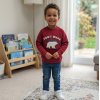 CPX03: Kids "Don't Wake The Bear" Sherpa Lined Christmas Sweatshirt (3-14 years)